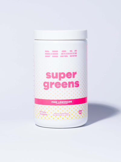 beam be amazing pink lemonade super greens front 1# 30 Servings / Pink Lemonade
