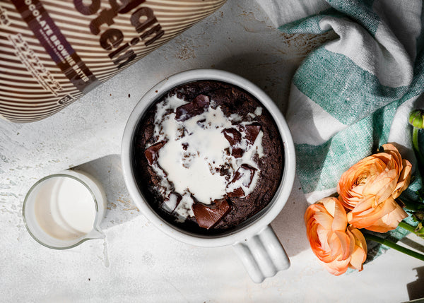vegan chocolate brownie mug cake