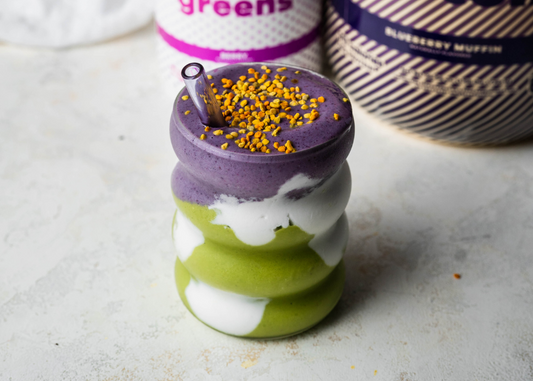 layered halloween smoothie