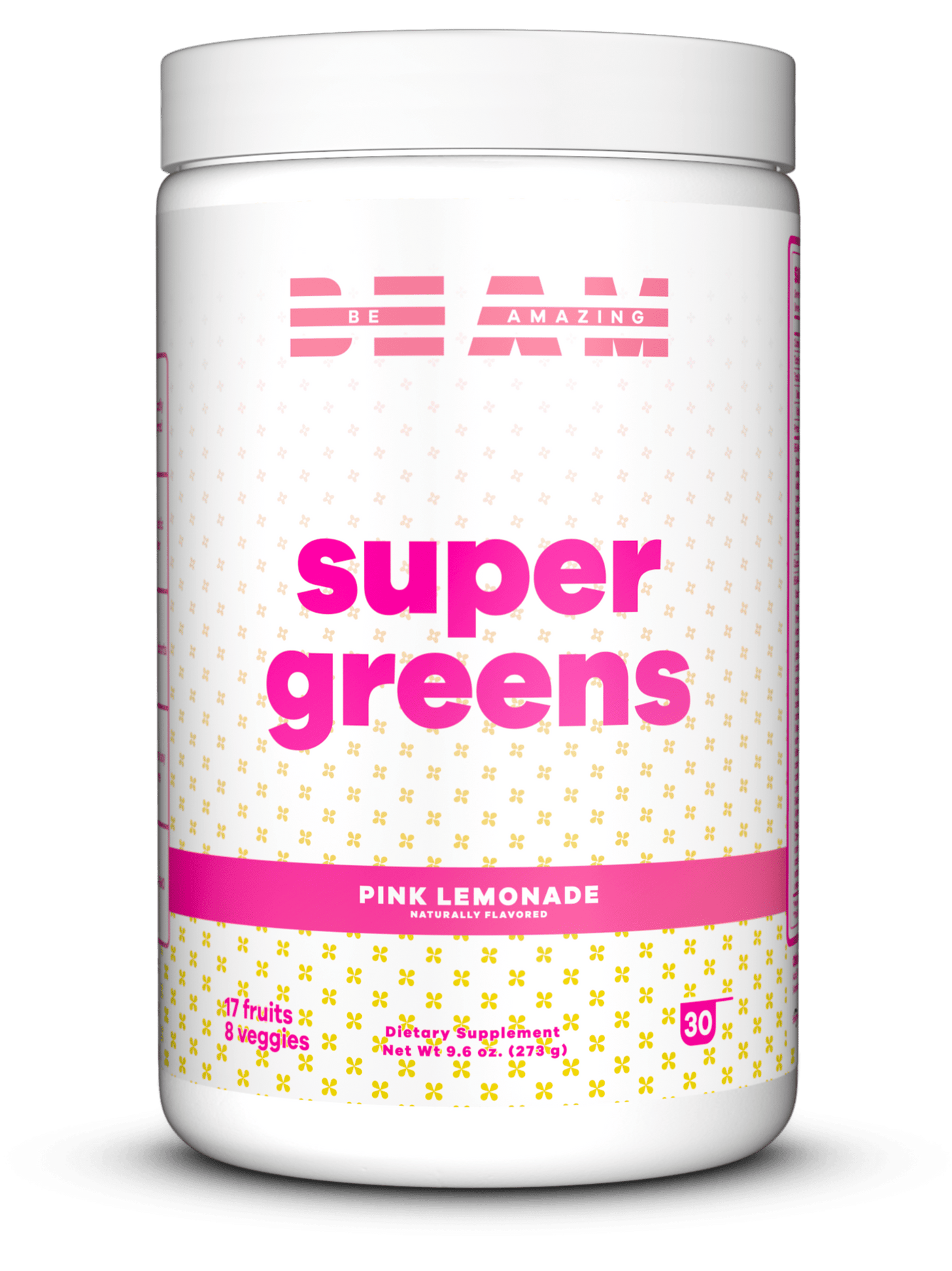 beam be amazing pink lemonade super greens# 30 Servings / Pink Lemonade