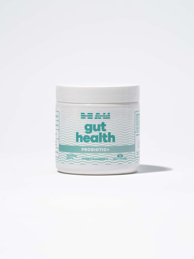 beam be amazing gut health for bloating probiotic plus front container