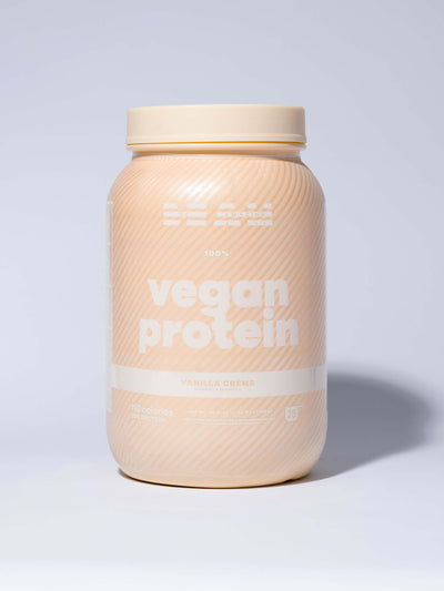 Vanilla Creme Vegan Protein Front#25 Servings / Vanilla Crème