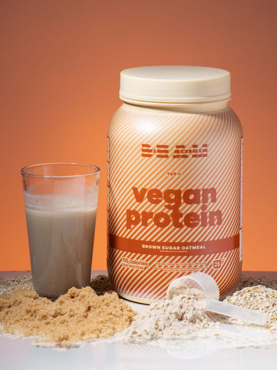 Brown Sugar Oatmeal Vegan Protein beam be amazing alternative 2#25 Servings / Brown Sugar Oatmeal