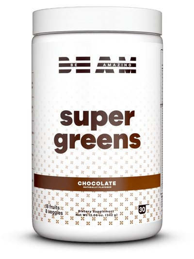 best tasting super greens by beam be amazing chocolate flavor#30 Servings / Chocolate