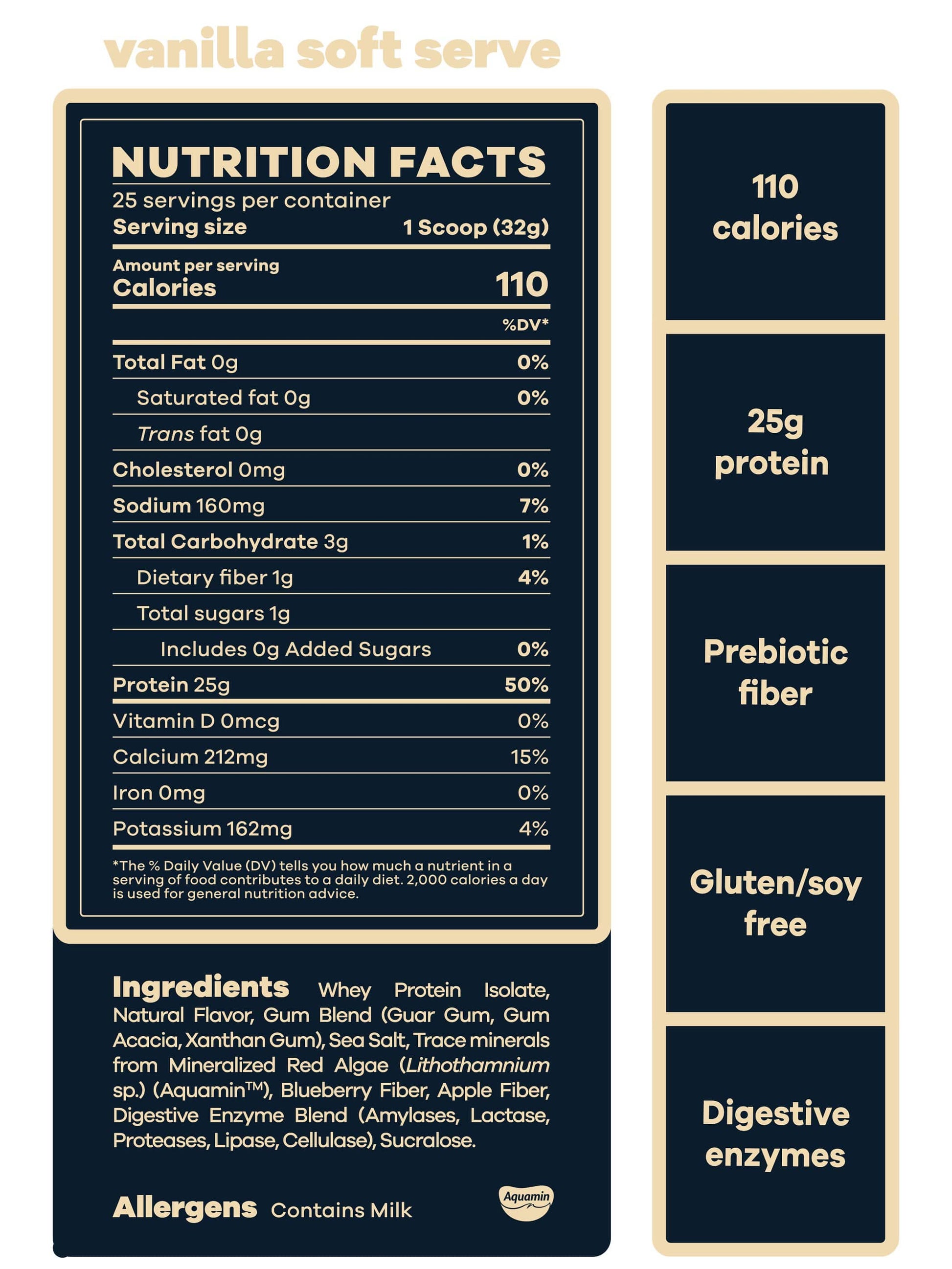 #25 Servings / Vanilla Soft Serve