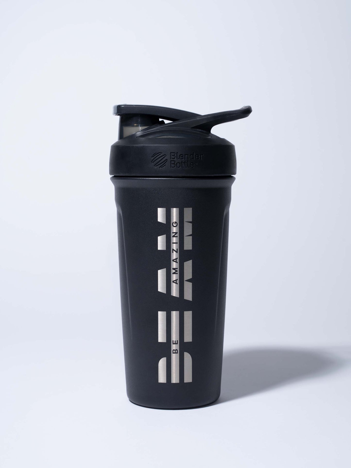 black metal blender bottle by beam be amazing# 24 oz / Matte Black