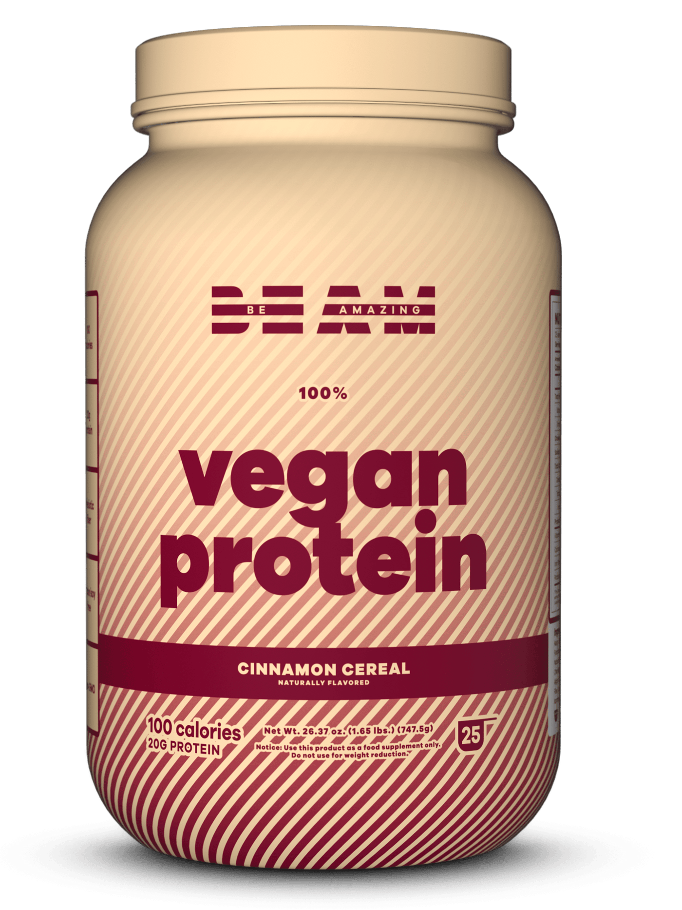 beam vegan protein cinnamon cereal best tasting vegan protein# 25 Servings / Cinnamon Cereal