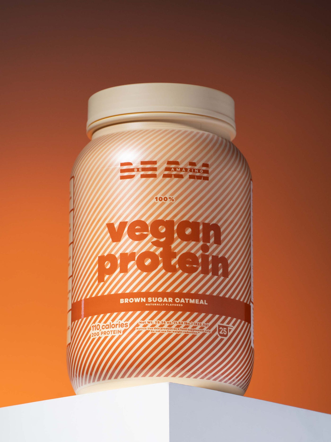 Brown Sugar Oatmeal Vegan Protein beam be amazing alternative#25 Servings / Brown Sugar Oatmeal