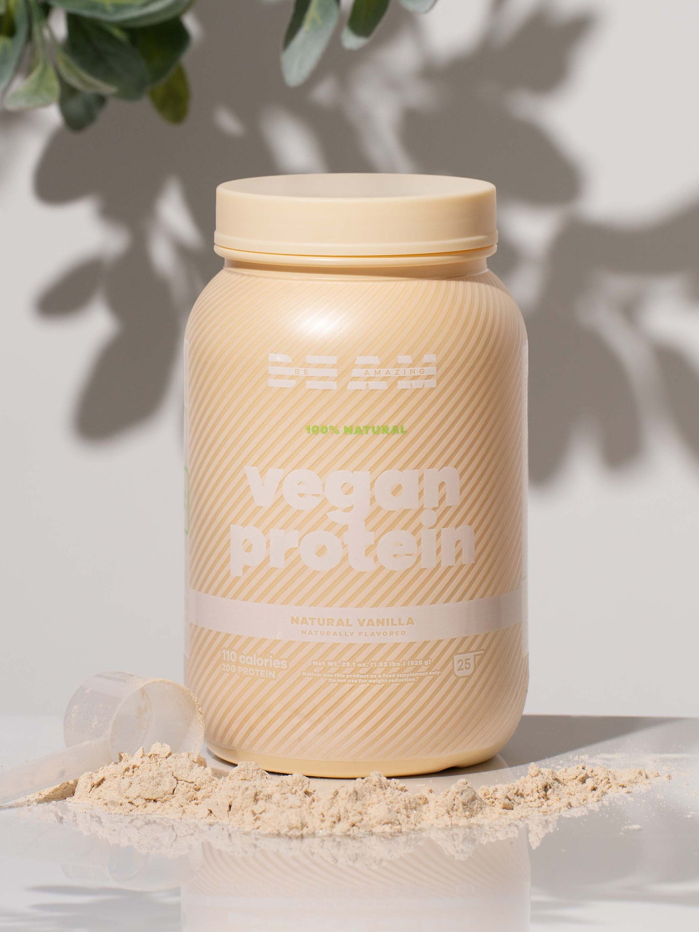 Natural Vanilla Vegan Protein alternative 2# 25 Servings / Natural Vanilla